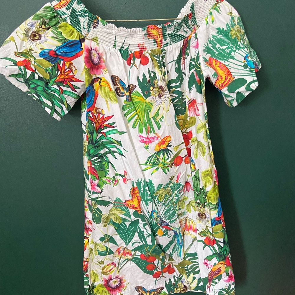 Floral j crew dress size 4P